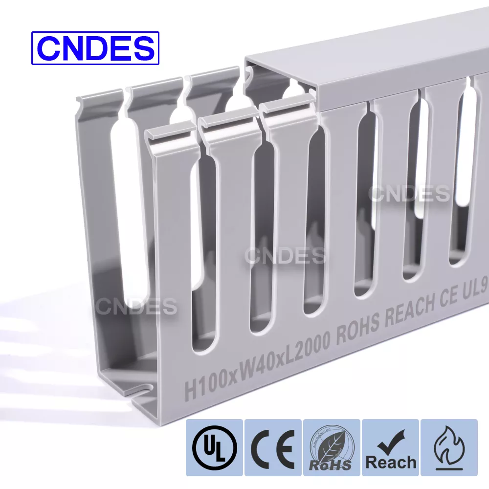 100×40 ສະລັອດຕິງ PVC DIN Rail Duct