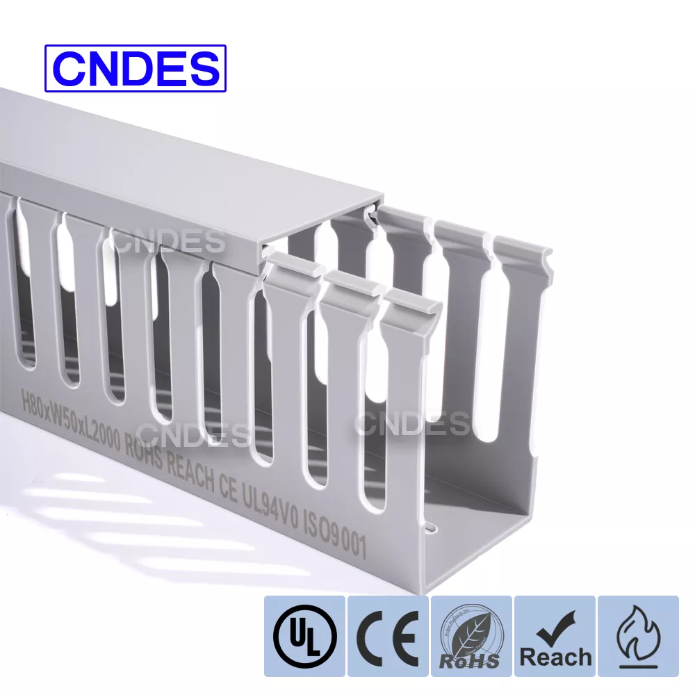 80×50 ສະລັອດຕິງ PVC Panel Cable Organizer